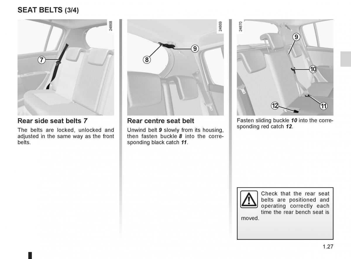 Renault Clio III 3 owners manual / page 33