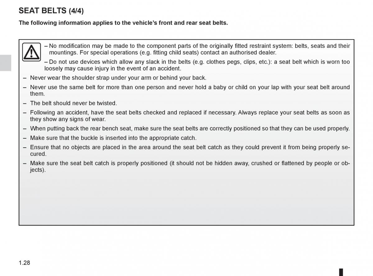 Renault Clio III 3 owners manual / page 34