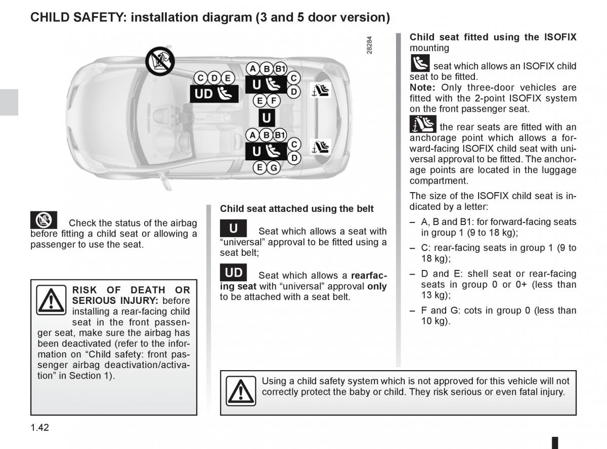 Renault Clio III 3 owners manual / page 48