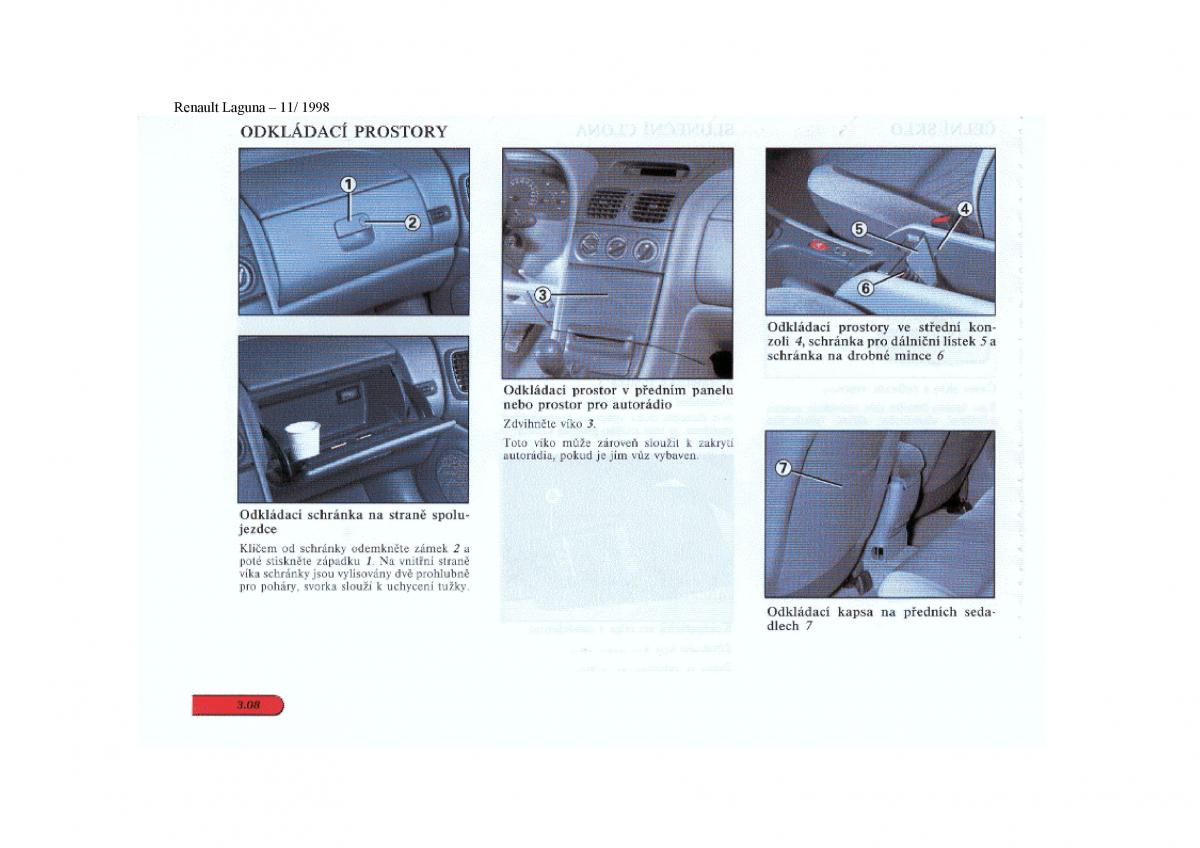 Renault Laguna I 1 navod k obsludze / page 74