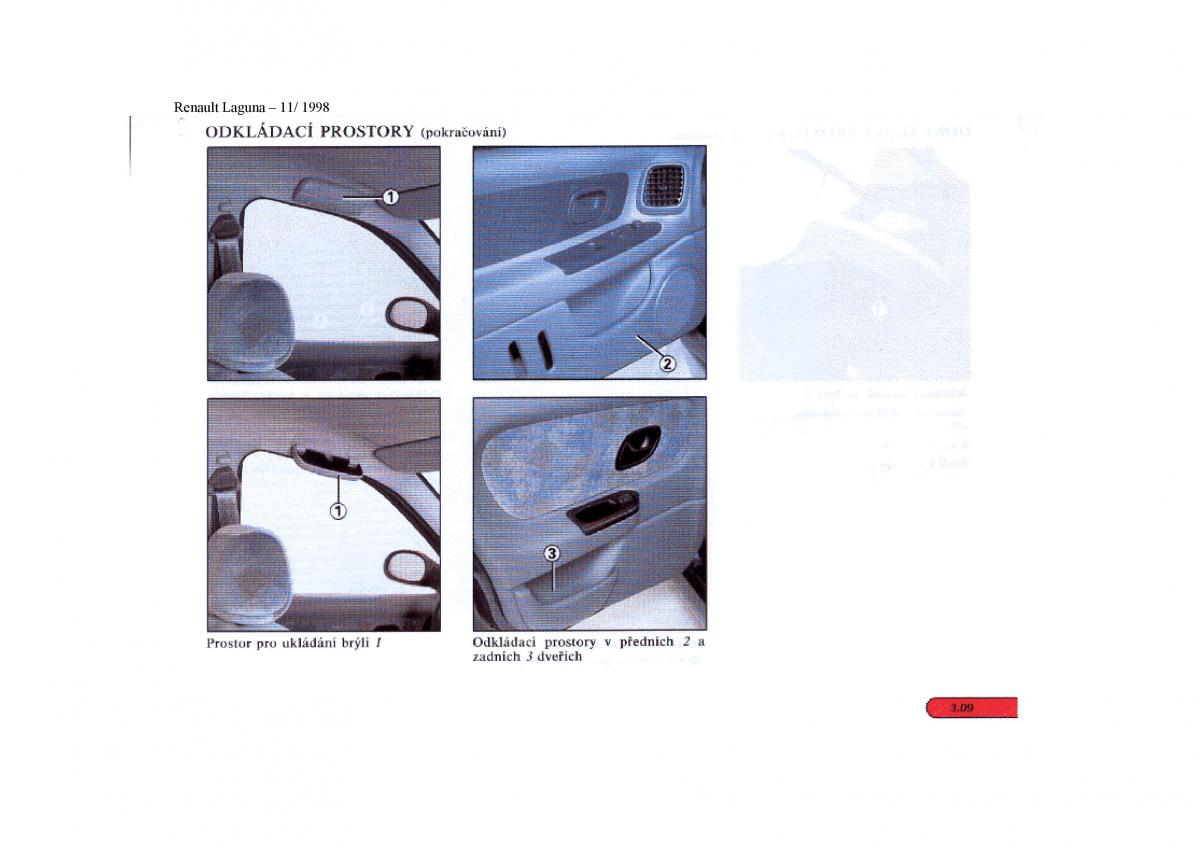 Renault Laguna I 1 navod k obsludze / page 75