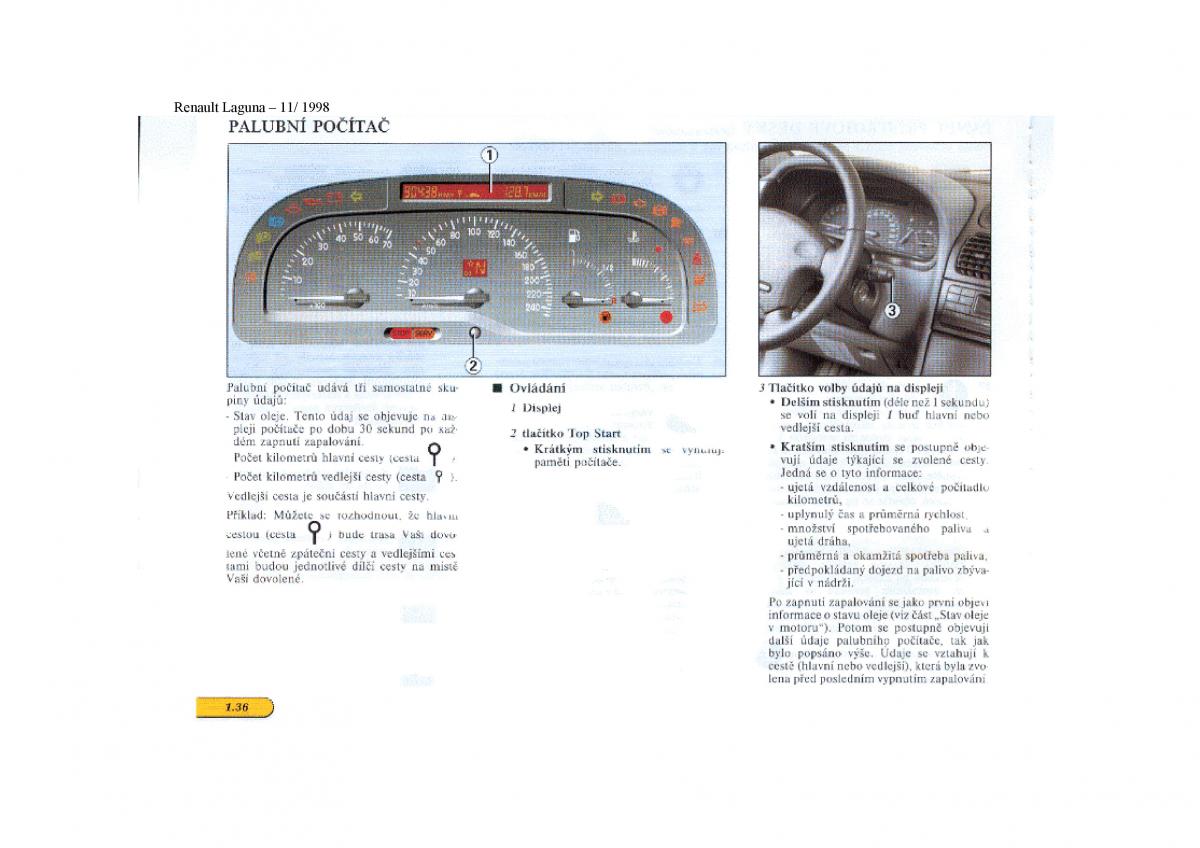 Renault Laguna I 1 navod k obsludze / page 42