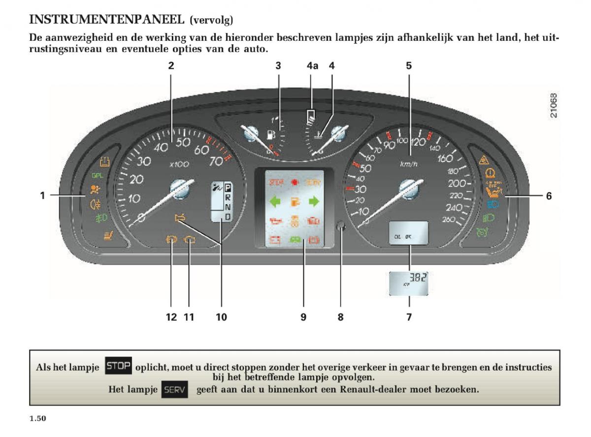 Renault Laguna II 2 handleiding / page 56