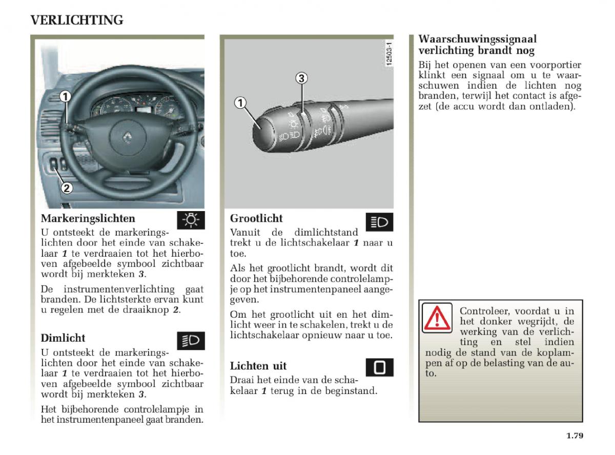 Renault Laguna II 2 handleiding / page 85