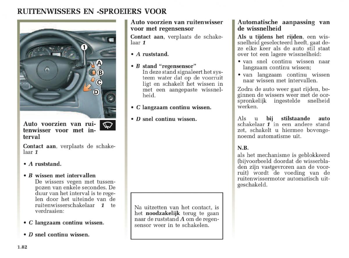 Renault Laguna II 2 handleiding / page 88