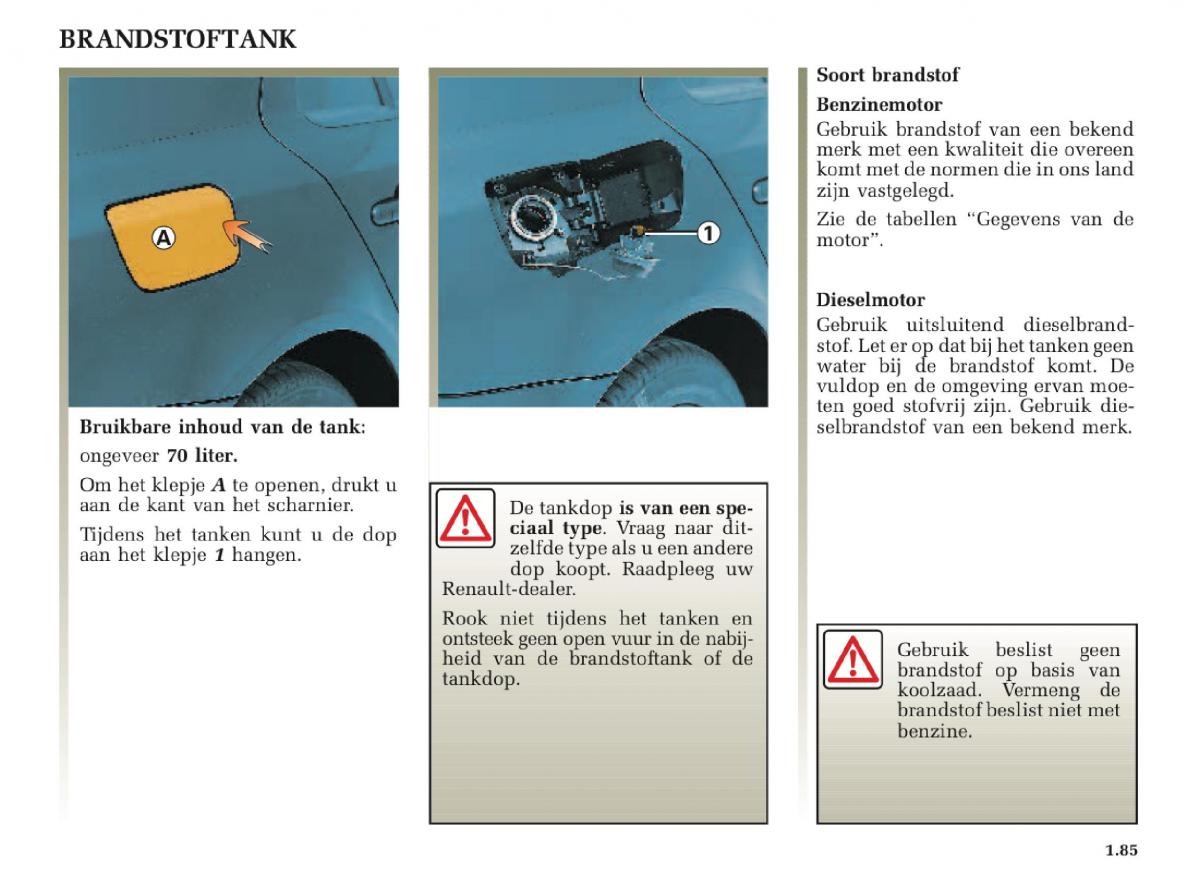 Renault Laguna II 2 handleiding / page 91