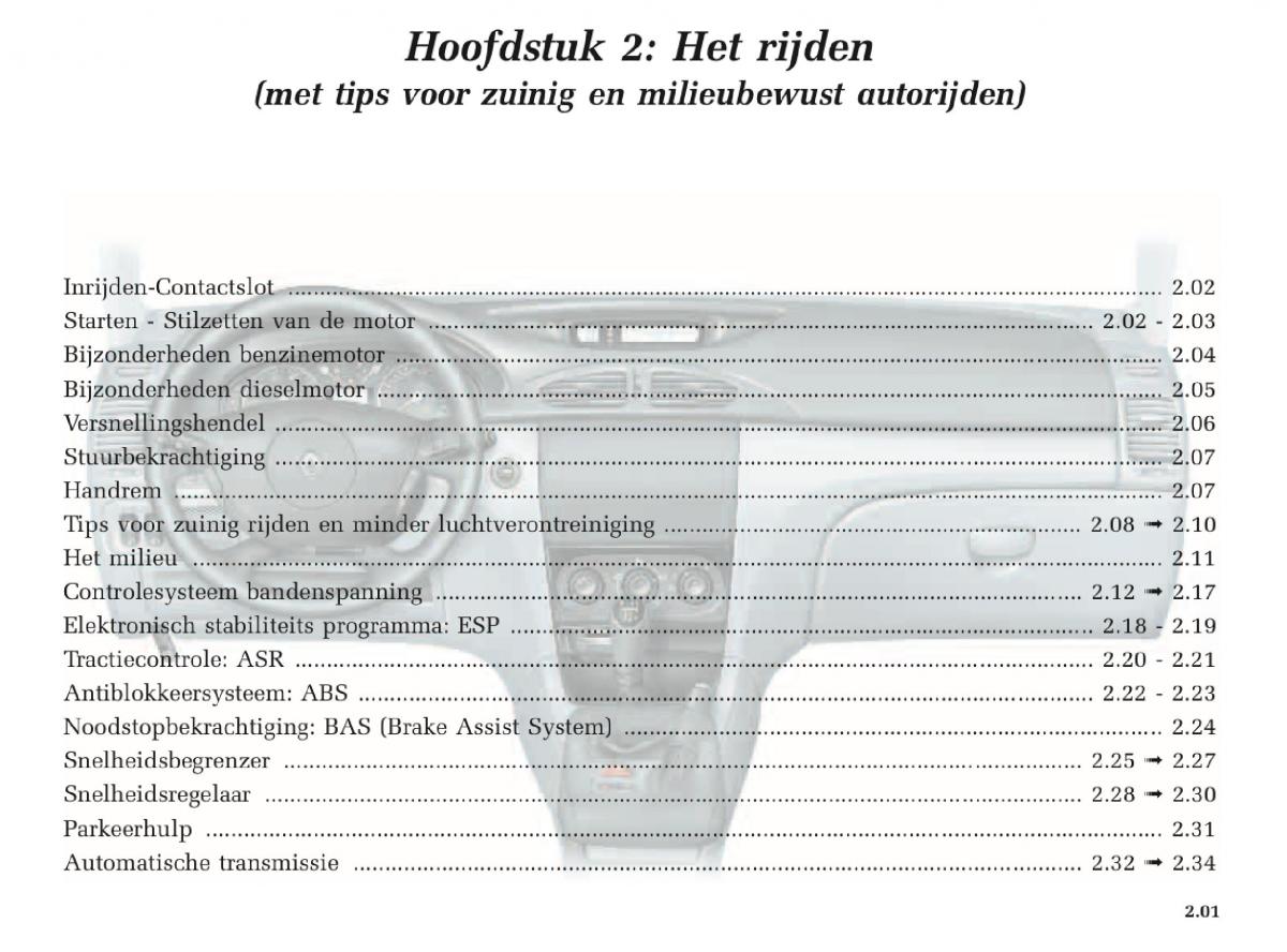 Renault Laguna II 2 handleiding / page 93