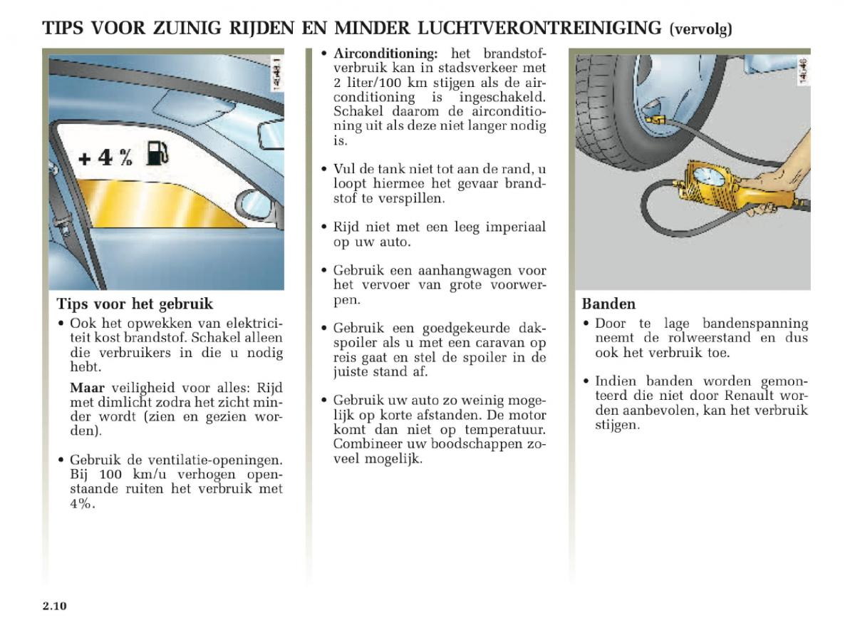 Renault Laguna II 2 handleiding / page 102