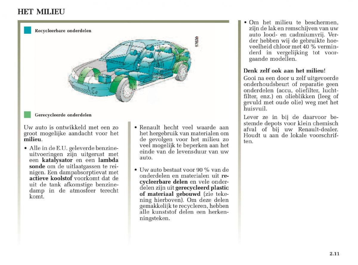 Renault Laguna II 2 handleiding / page 103