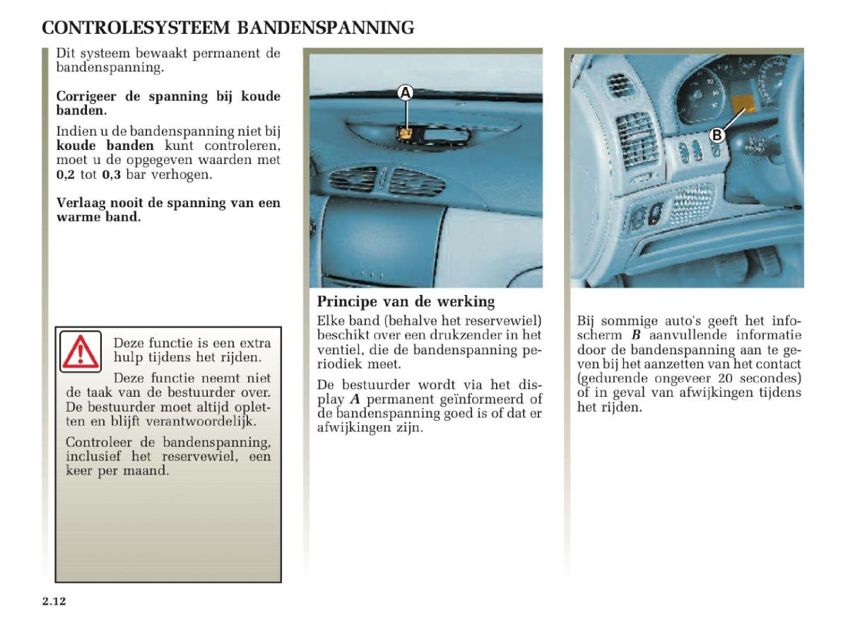 Renault Laguna II 2 handleiding / page 104