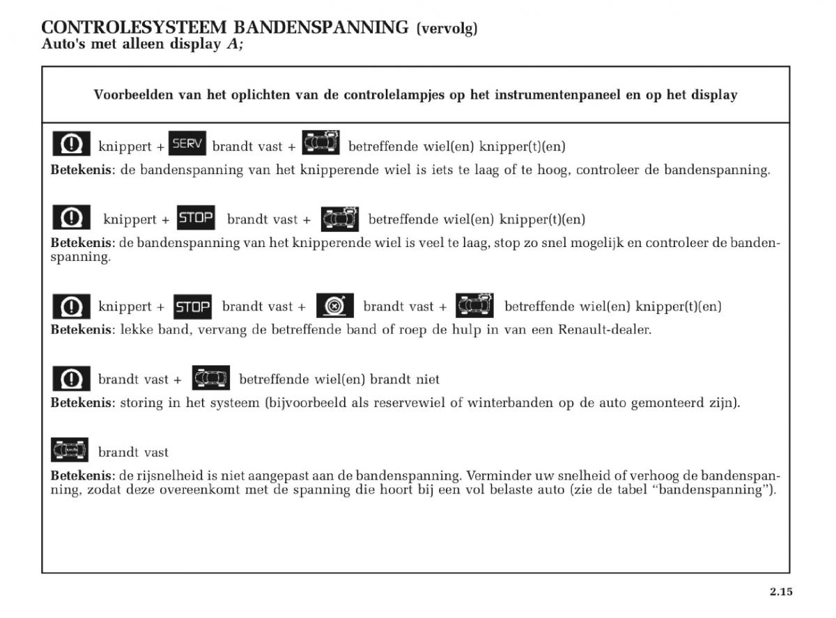 Renault Laguna II 2 handleiding / page 107