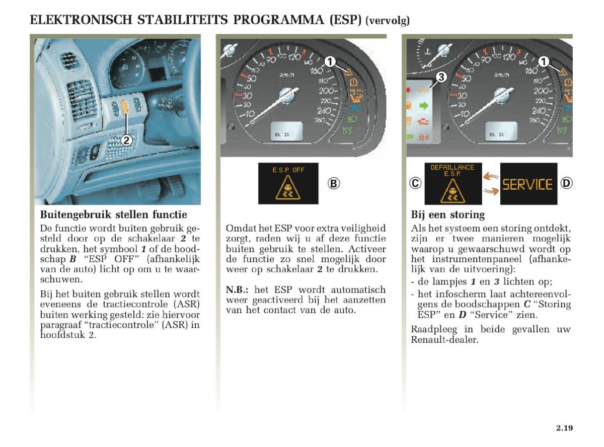 Renault Laguna II 2 handleiding / page 111