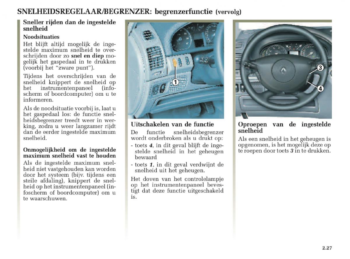 Renault Laguna II 2 handleiding / page 119