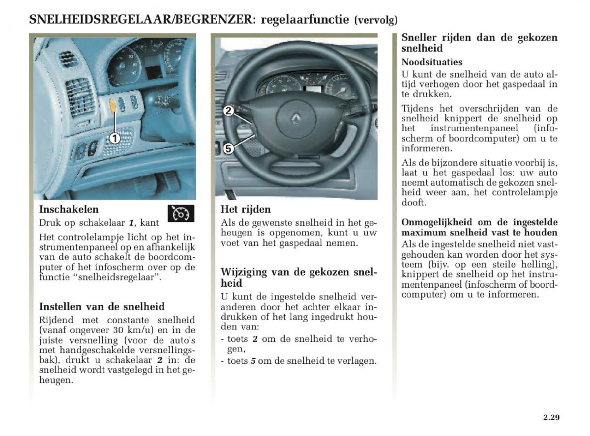 Renault Laguna II 2 handleiding / page 121