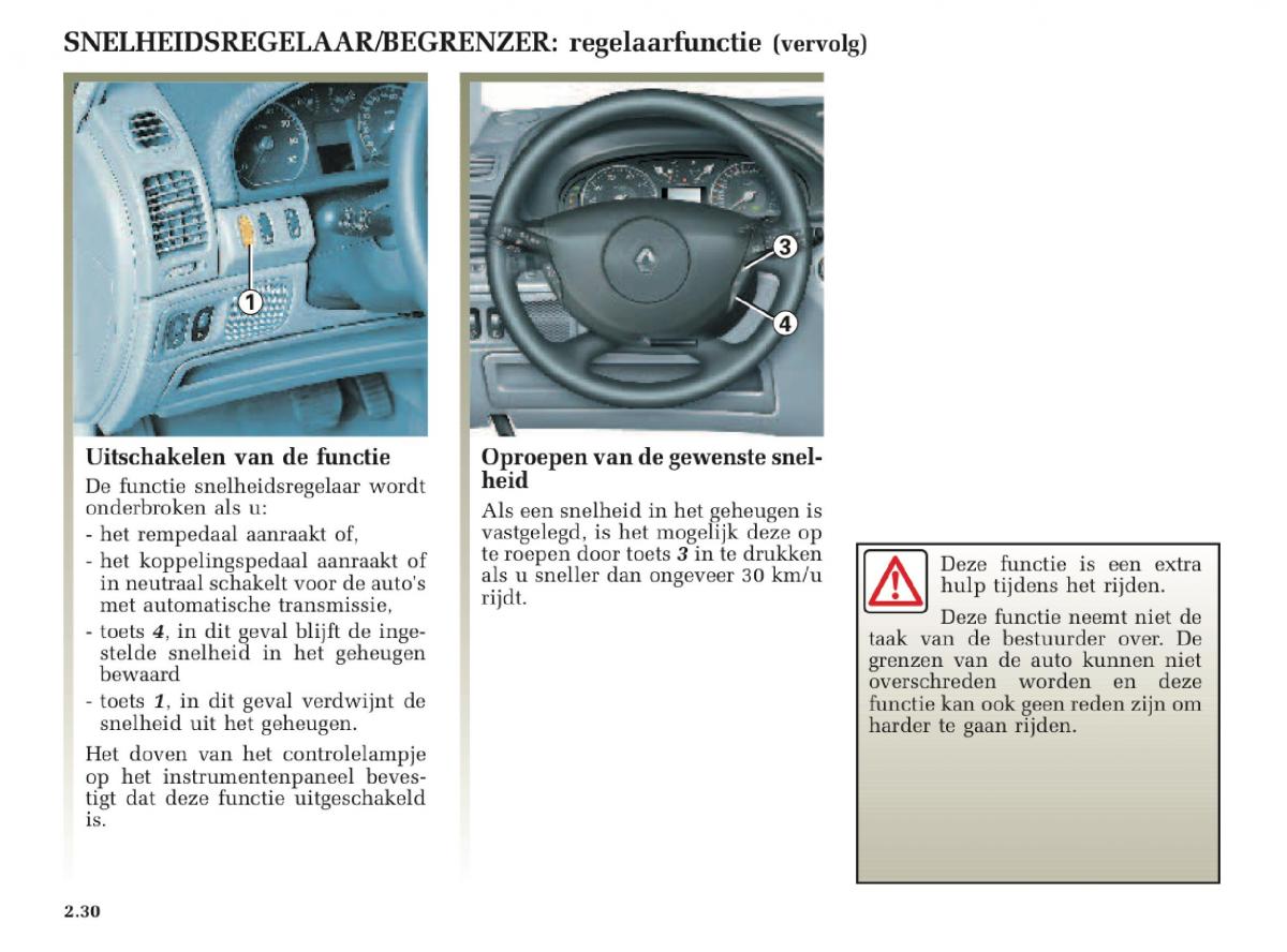 Renault Laguna II 2 handleiding / page 122