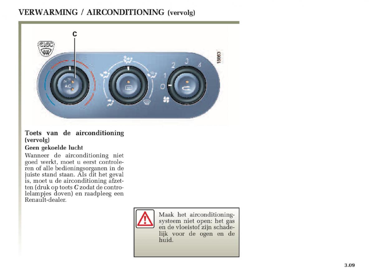 Renault Laguna II 2 handleiding / page 135