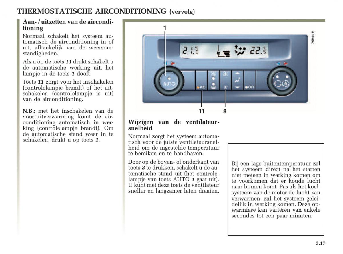 Renault Laguna II 2 handleiding / page 143