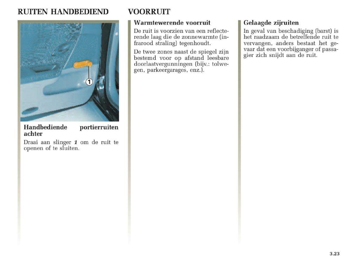 Renault Laguna II 2 handleiding / page 149