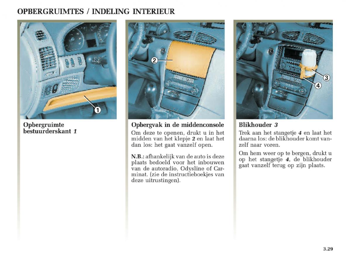 Renault Laguna II 2 handleiding / page 155