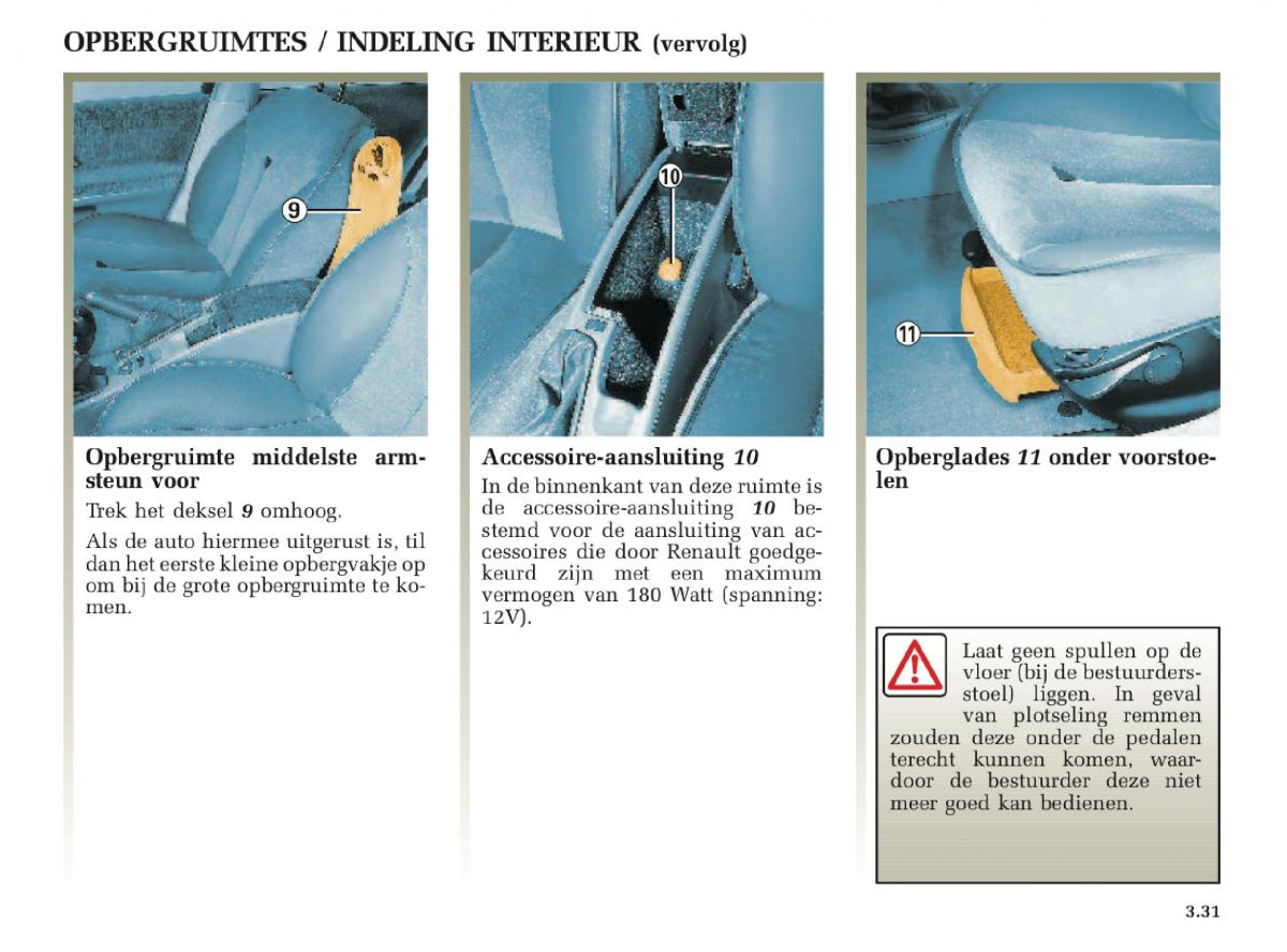 Renault Laguna II 2 handleiding / page 157