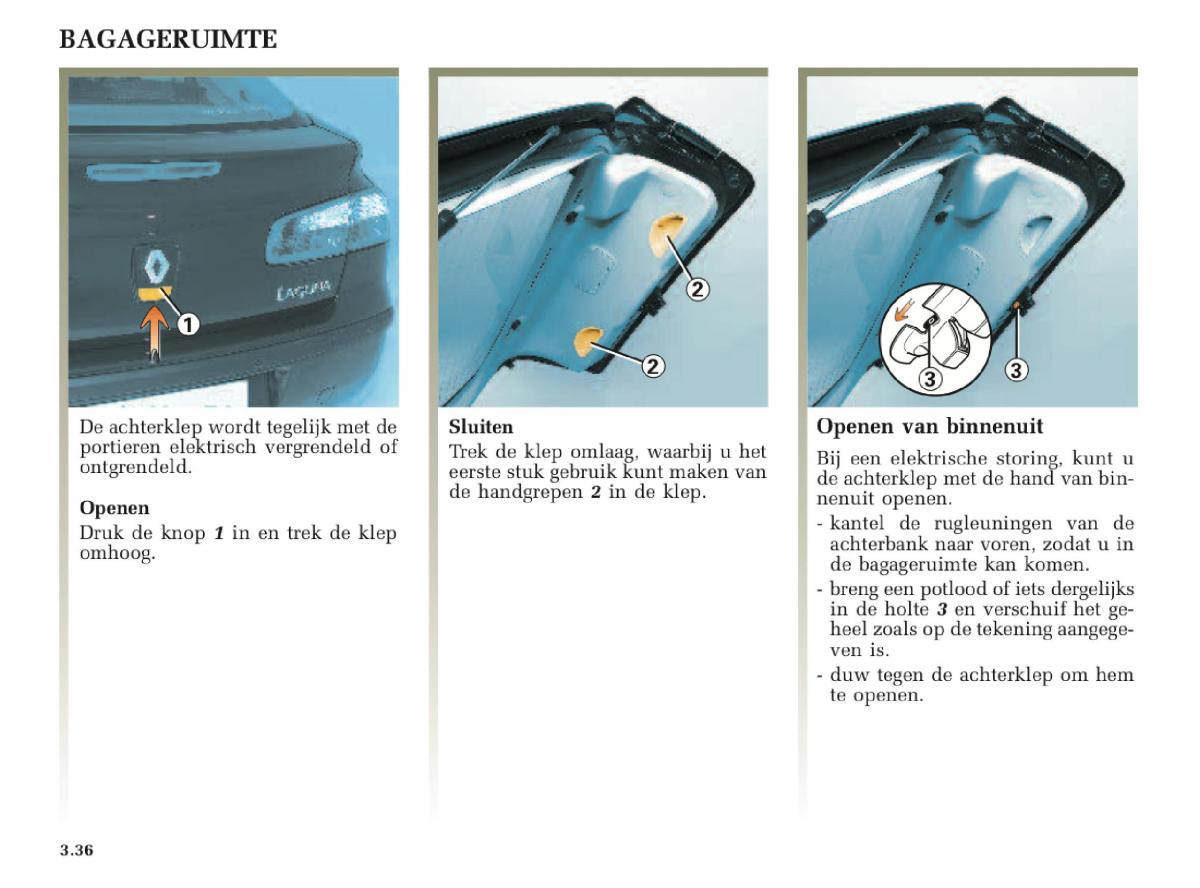 Renault Laguna II 2 handleiding / page 162