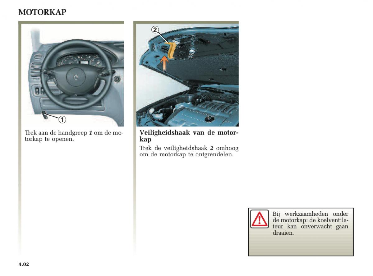 Renault Laguna II 2 handleiding / page 168