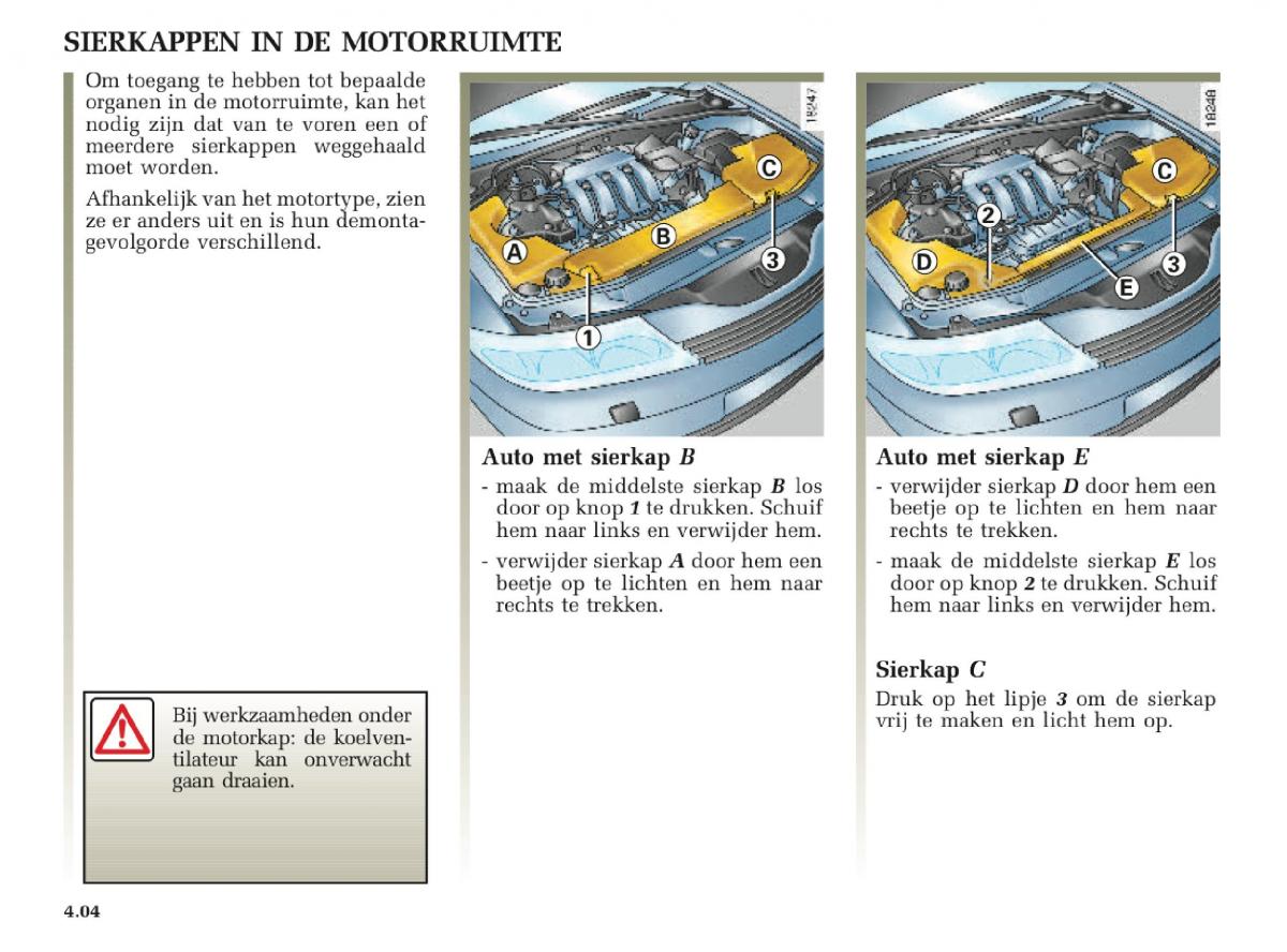 Renault Laguna II 2 handleiding / page 170