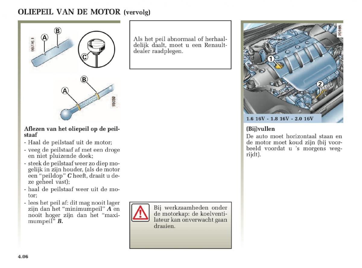 Renault Laguna II 2 handleiding / page 172