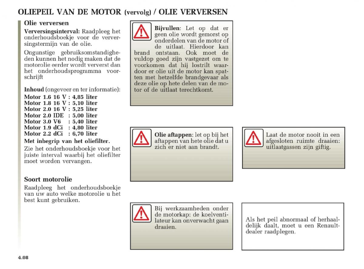 Renault Laguna II 2 handleiding / page 174