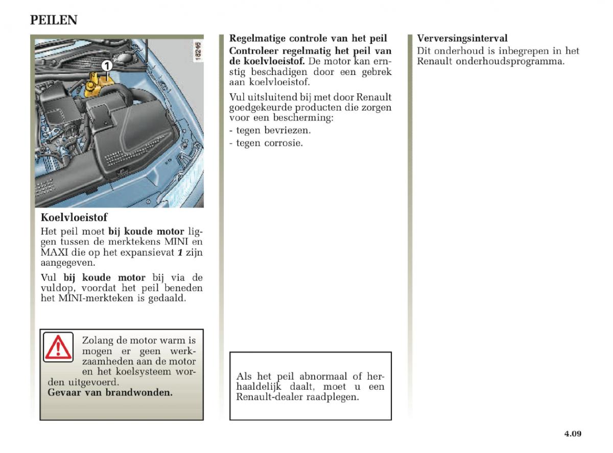 Renault Laguna II 2 handleiding / page 175