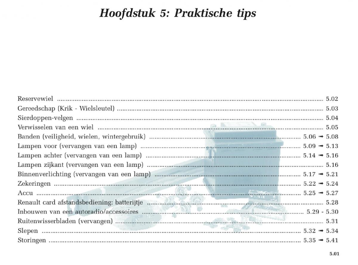 Renault Laguna II 2 handleiding / page 183