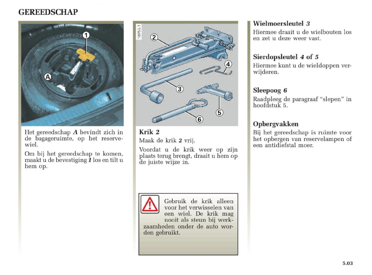 Renault Laguna II 2 handleiding / page 185