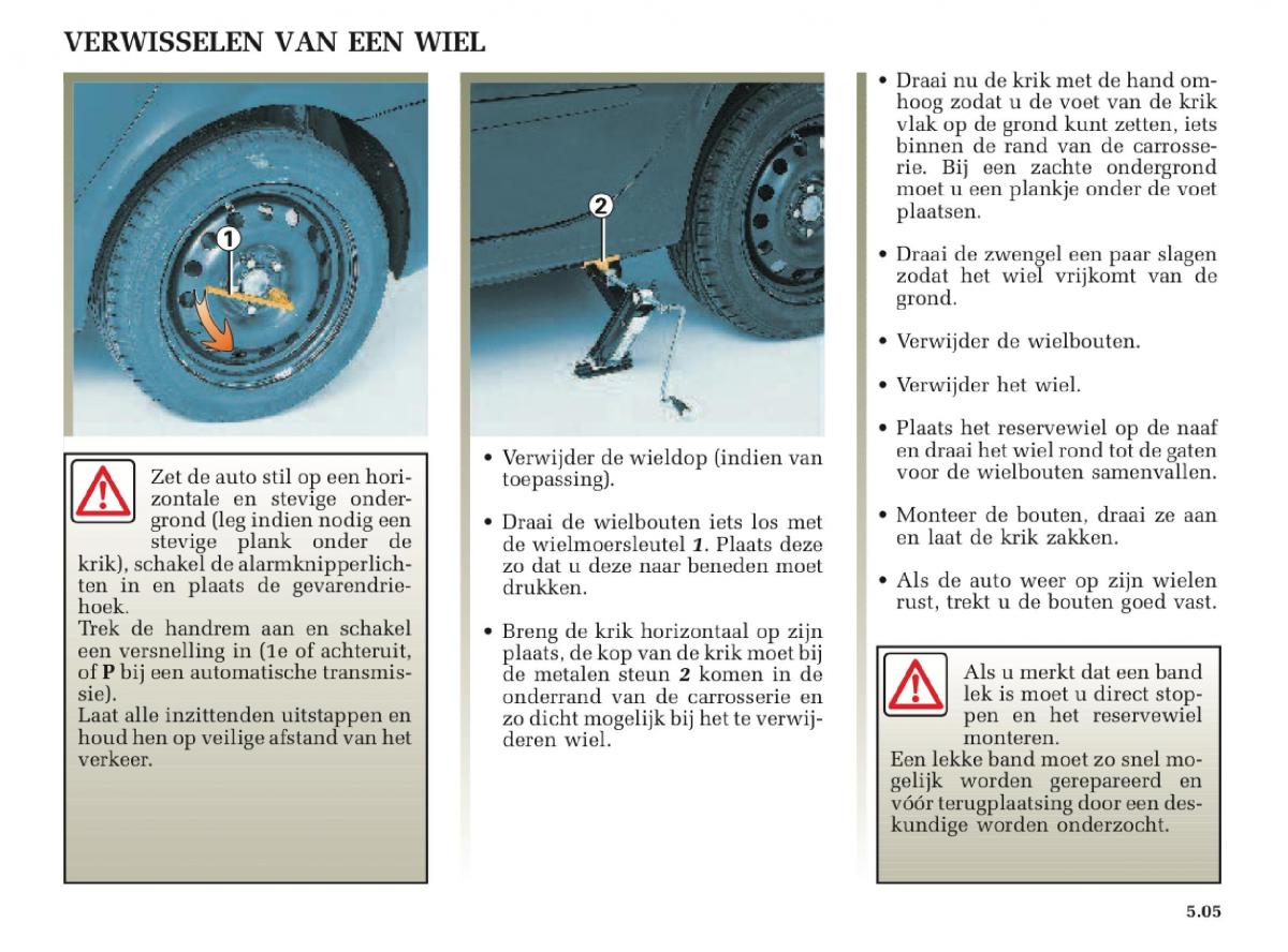 Renault Laguna II 2 handleiding / page 187