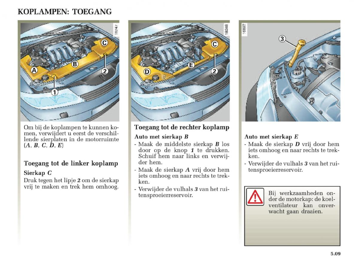 Renault Laguna II 2 handleiding / page 191