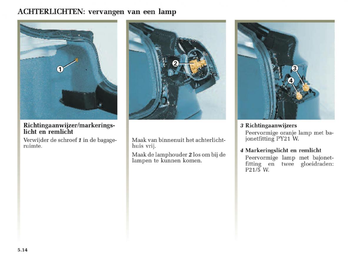 Renault Laguna II 2 handleiding / page 196