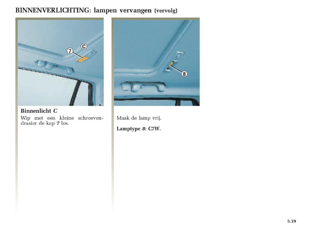 Renault Laguna II 2 handleiding / page 201