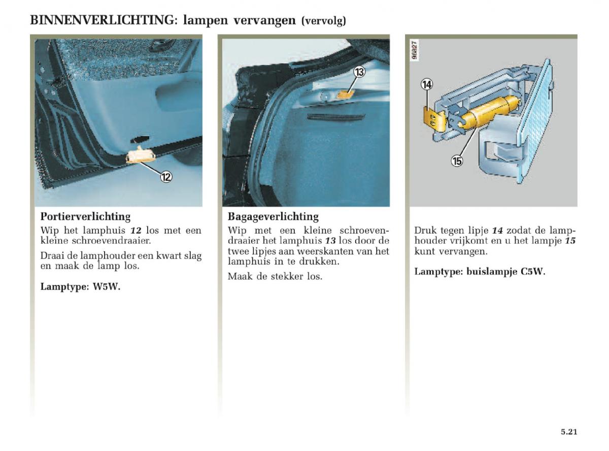 Renault Laguna II 2 handleiding / page 203