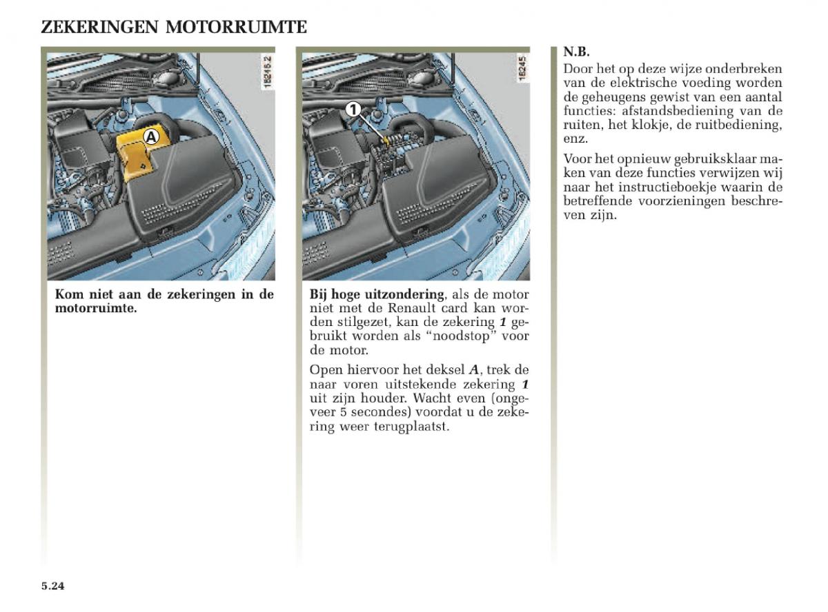 Renault Laguna II 2 handleiding / page 206