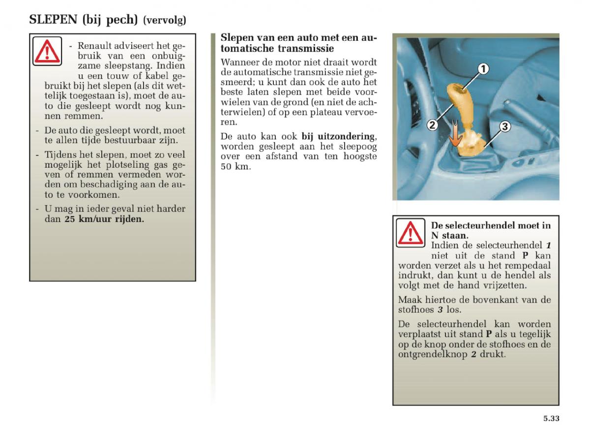 Renault Laguna II 2 handleiding / page 215