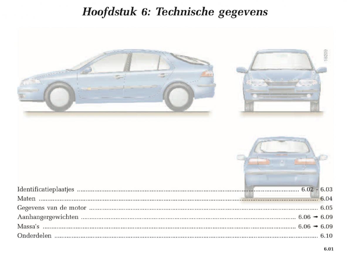 Renault Laguna II 2 handleiding / page 225