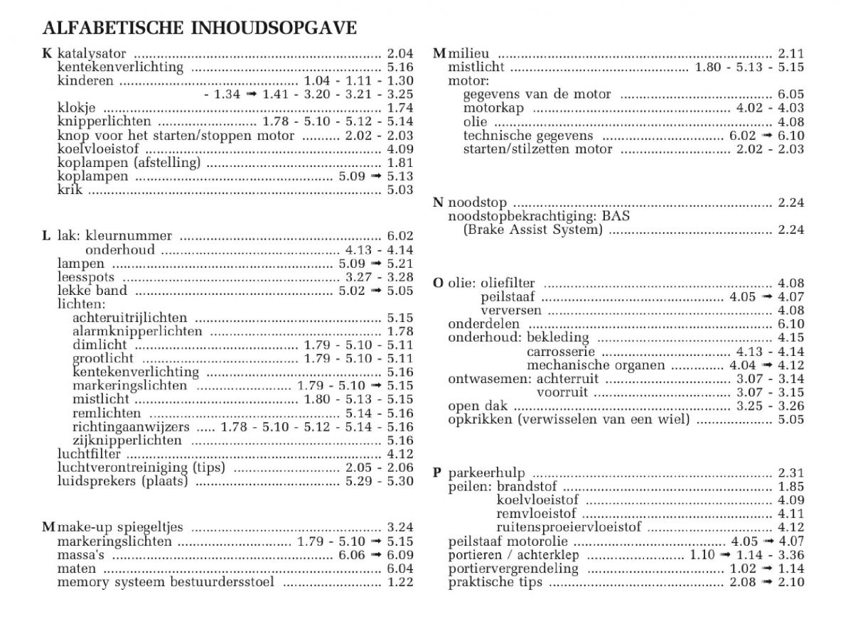 Renault Laguna II 2 handleiding / page 236