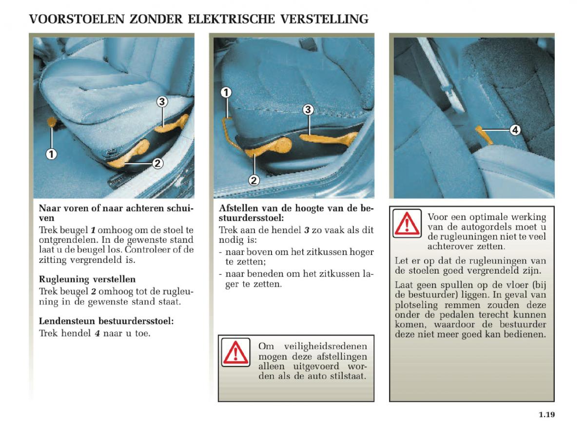 Renault Laguna II 2 handleiding / page 25