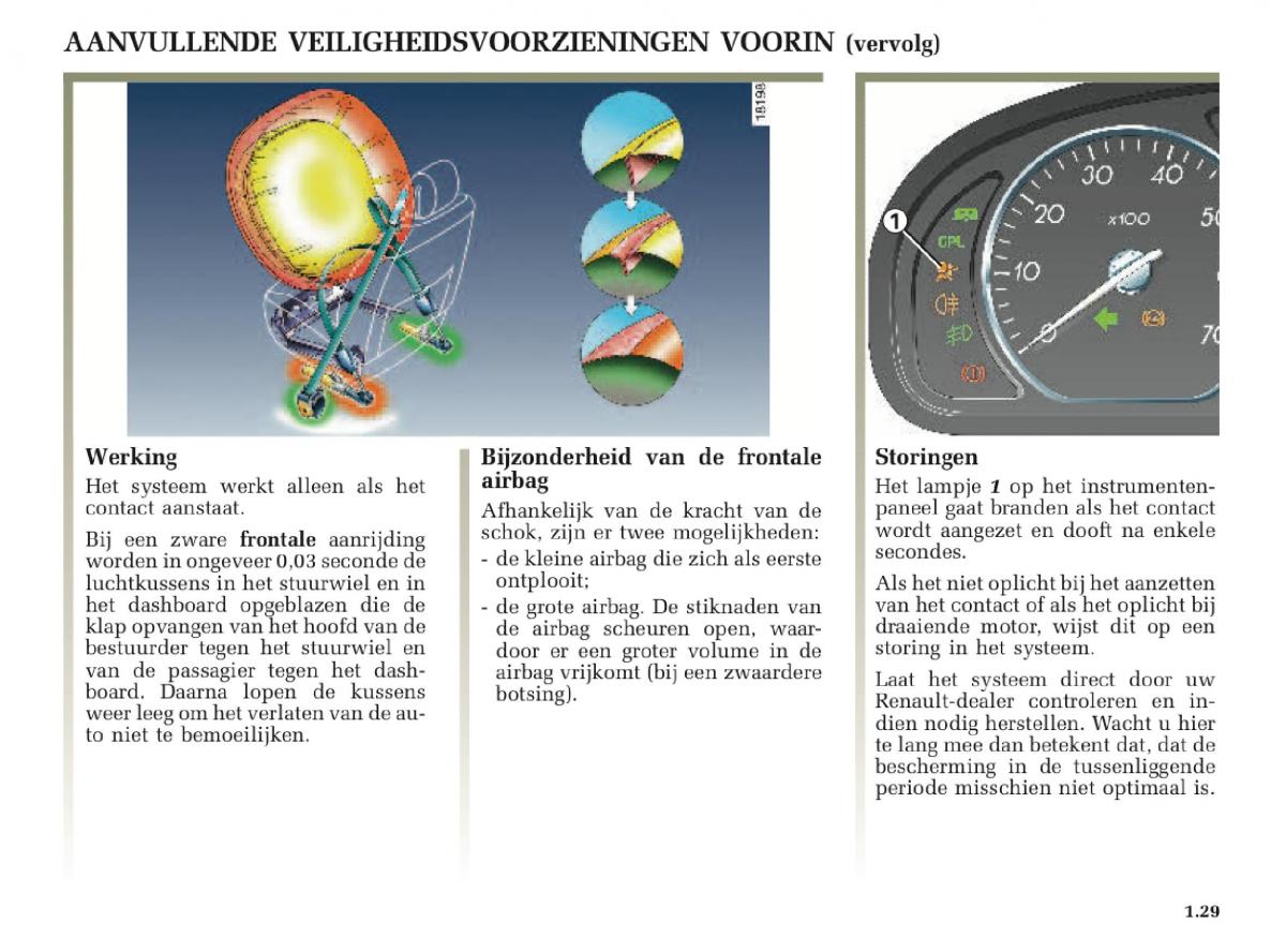 Renault Laguna II 2 handleiding / page 35