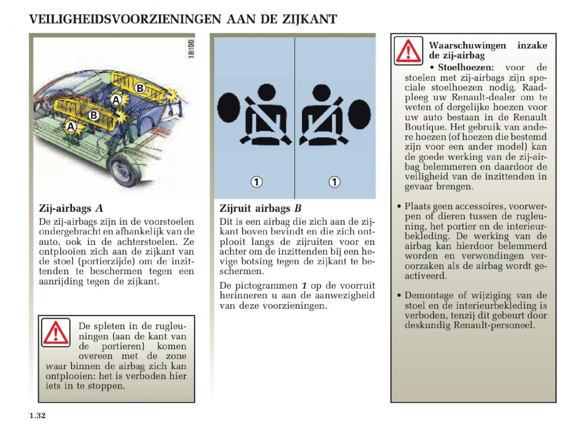 Renault Laguna II 2 handleiding / page 38