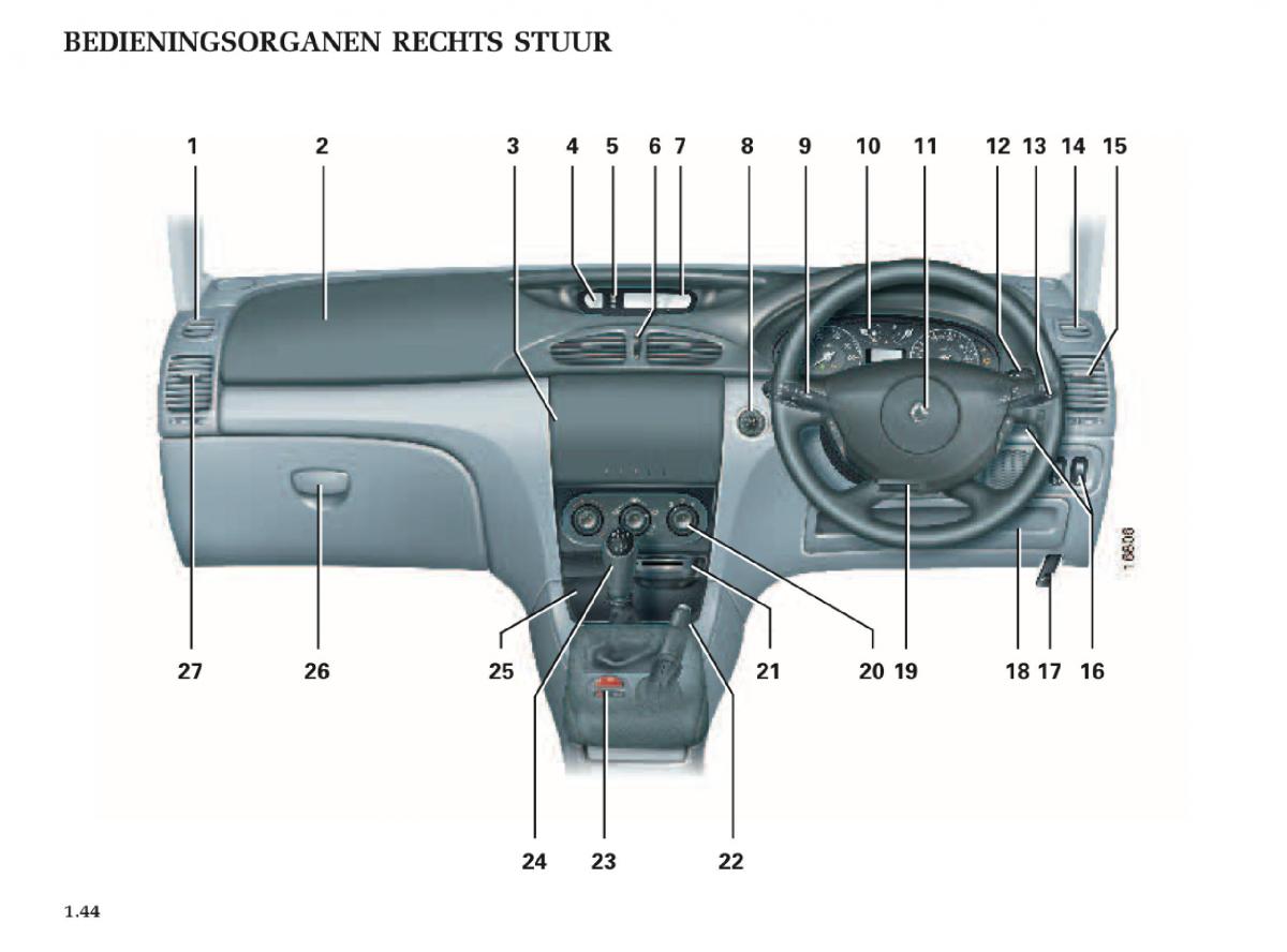 Renault Laguna II 2 handleiding / page 50