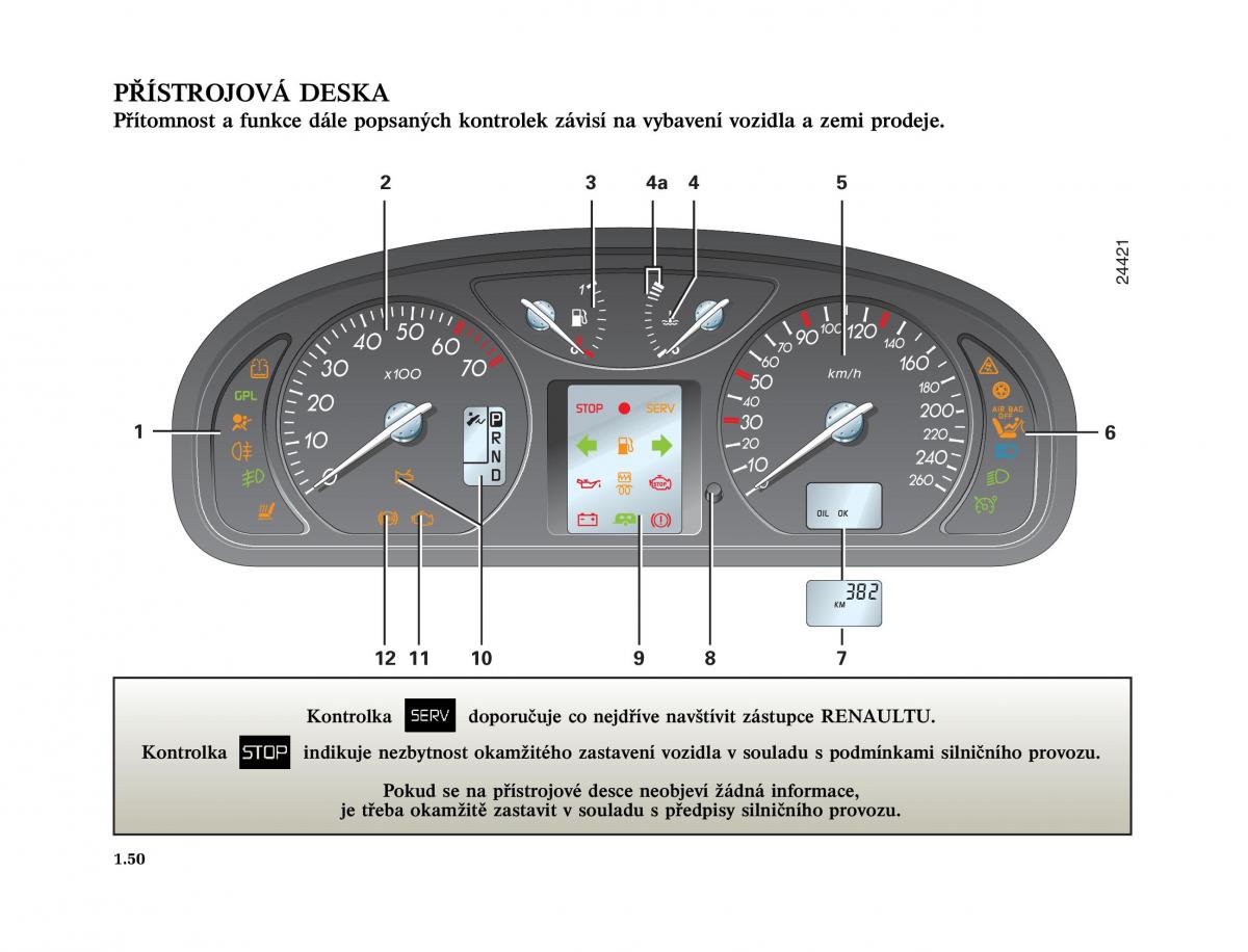 Renault Laguna II 2 navod k obsludze / page 58