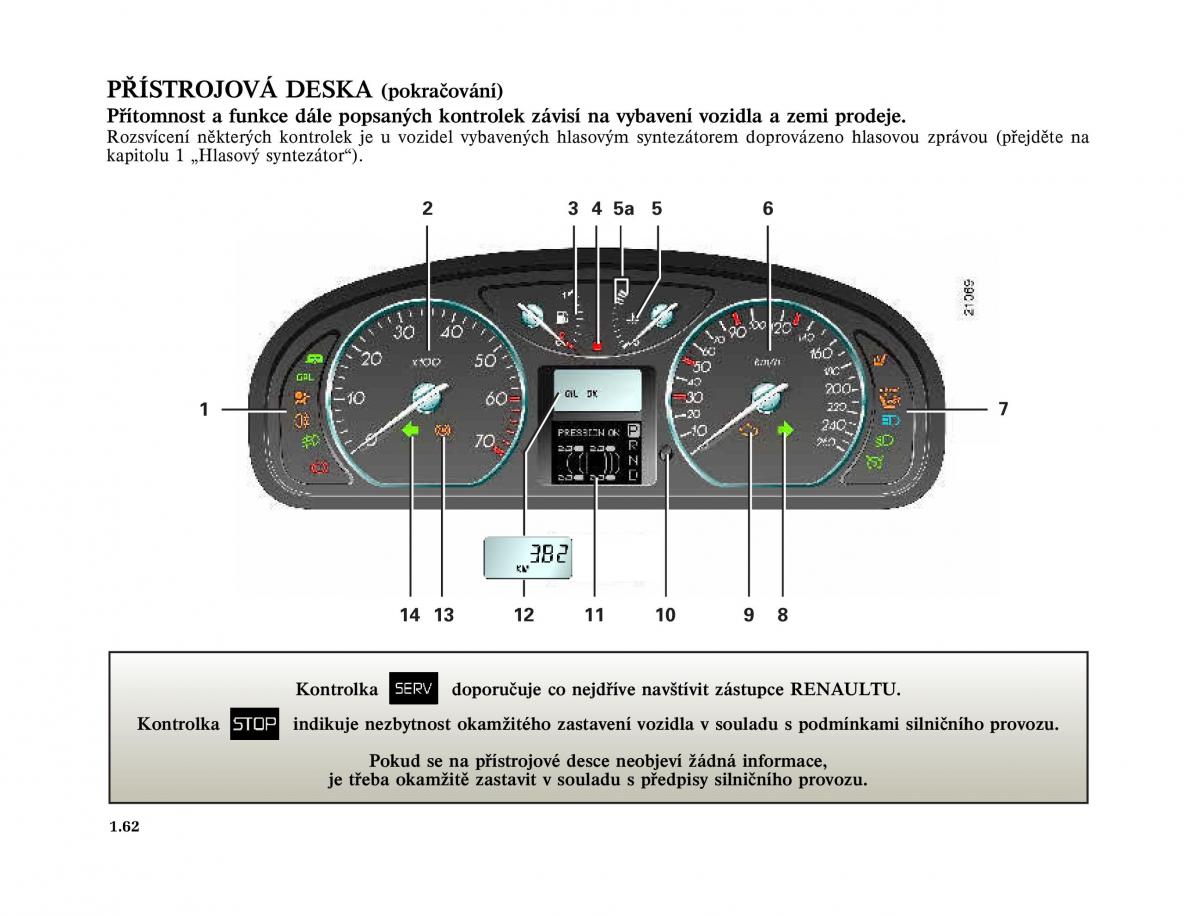 Renault Laguna II 2 navod k obsludze / page 70