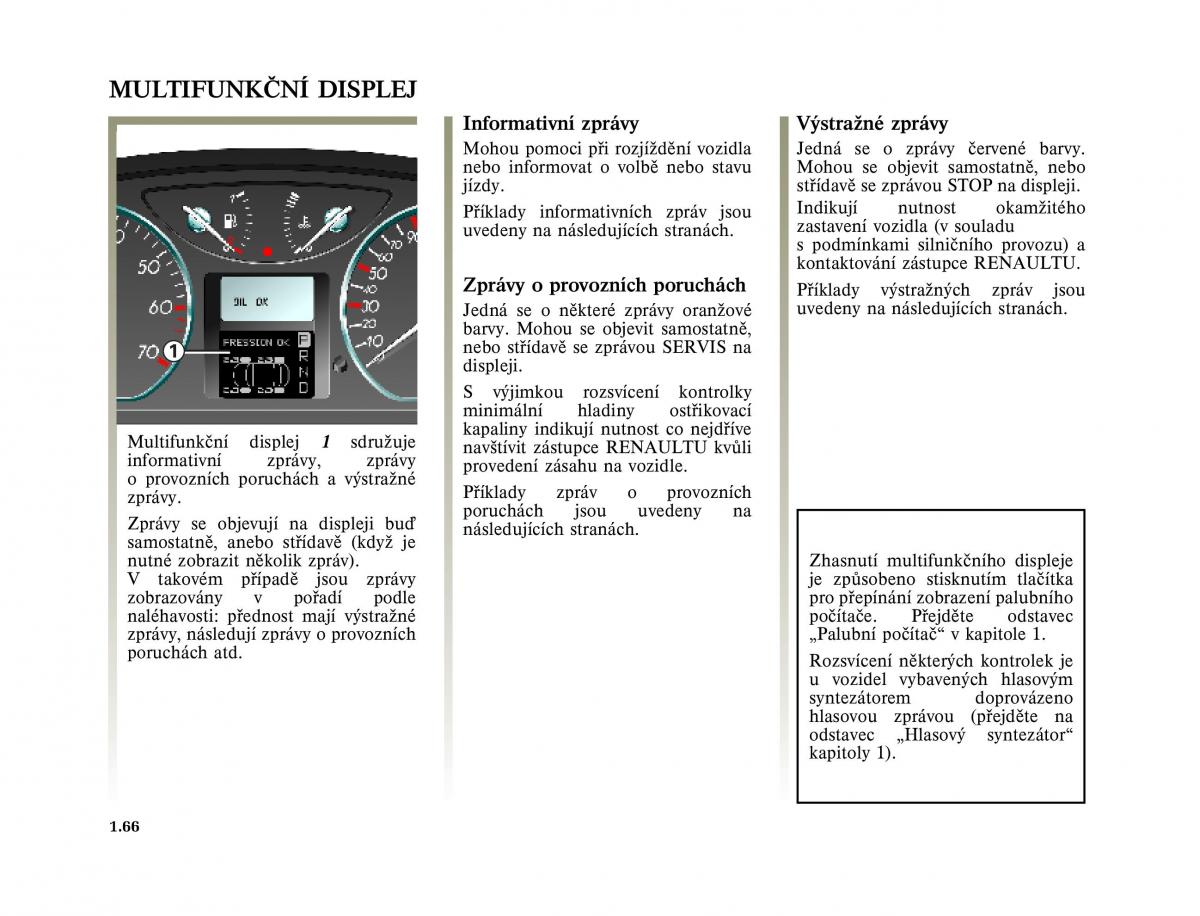 Renault Laguna II 2 navod k obsludze / page 74