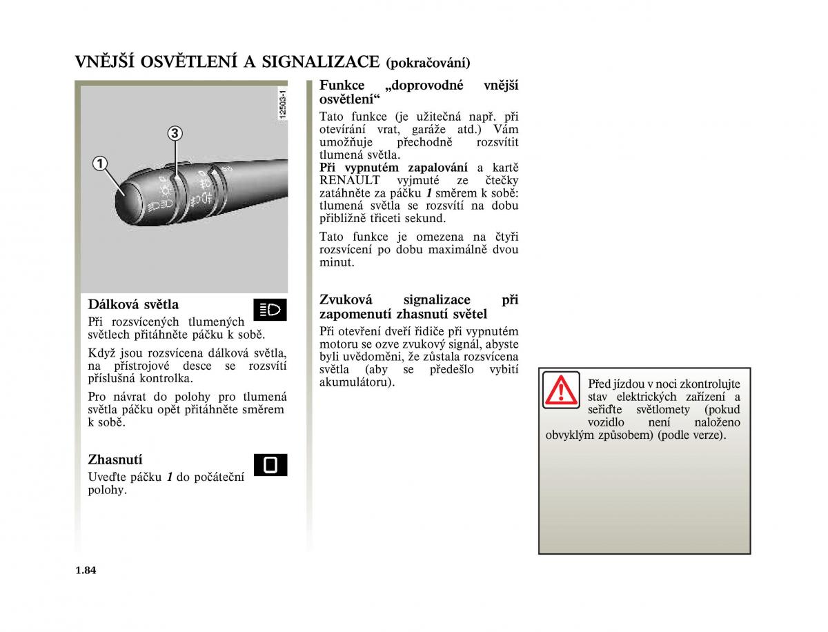 Renault Laguna II 2 navod k obsludze / page 92