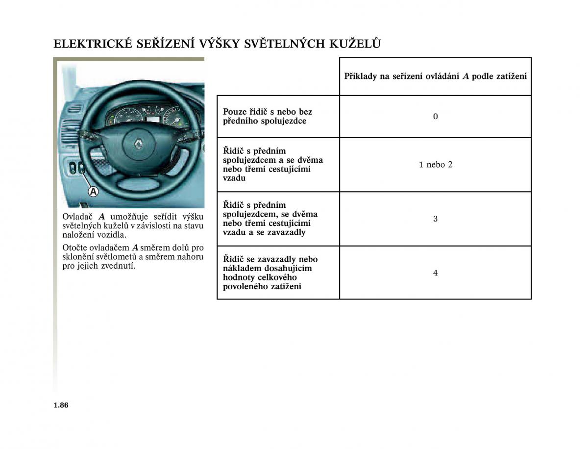 Renault Laguna II 2 navod k obsludze / page 94